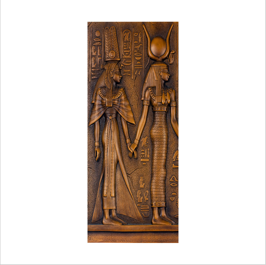 PVC Ancient Egyptian Pharaoh Queen Door Sticker Wall Decals Mural 3D Wallpaper