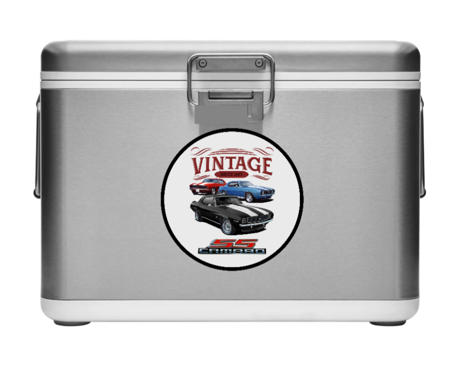 Car Classics "Vintage SS Camaro" – 4" Vinyl Decal Sticker Handcrafted Car Truck