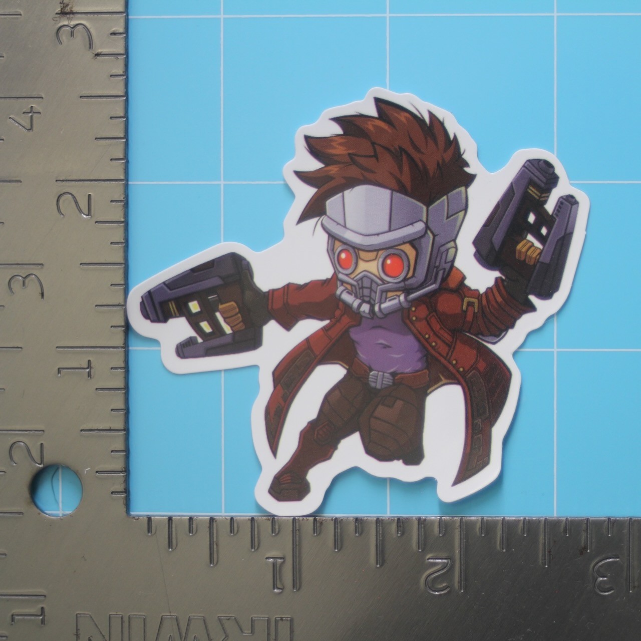 Marvel Universe Sticker (STAR-LORD) MCU Superheroes, Gloss PVC Decal