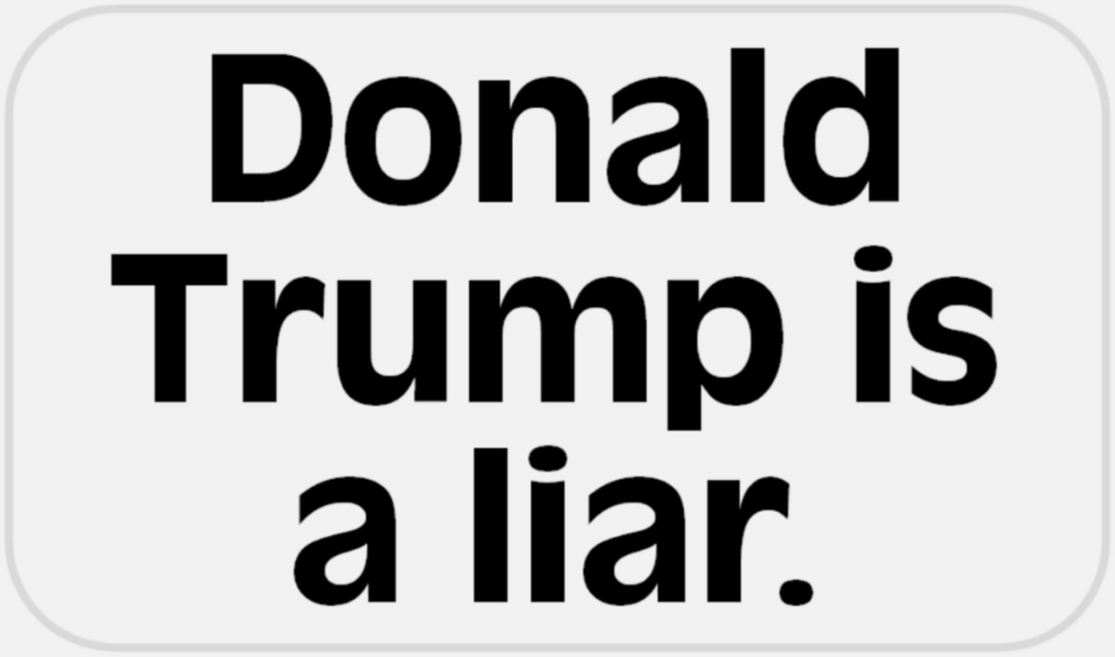 Donald Trump is A Liar – 50 Stickers Pack 2.25 x 1.25 inches – Anti Republican