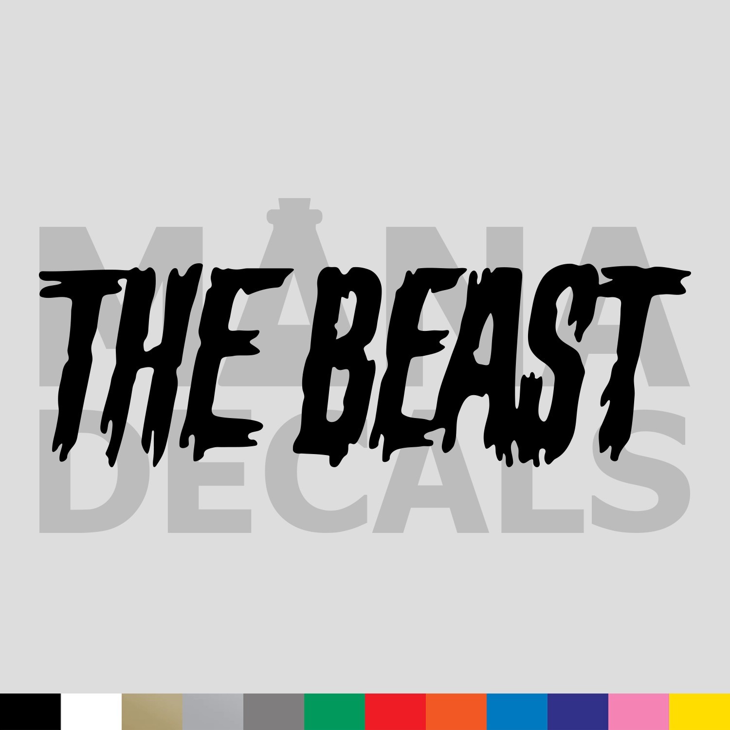 THE BEAST Vinyl Die Cut Decal Sticker – Monster Truck Funny Car