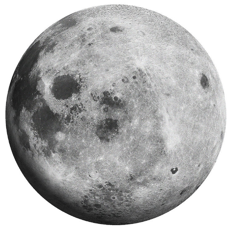Moon Wall Decal Large Moon Sticker Peel and Stick Bedroom Moon Wall Mural, c22