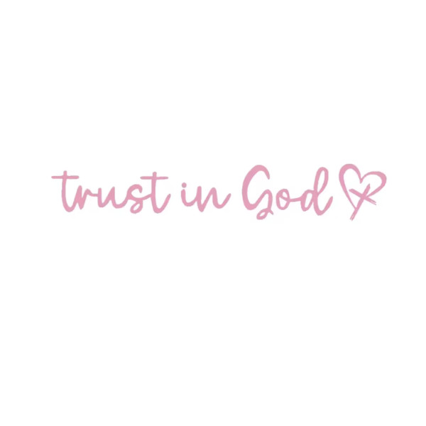 [1-Pack ] Trust in God -Rearview Mirror Phone Case Stickers
