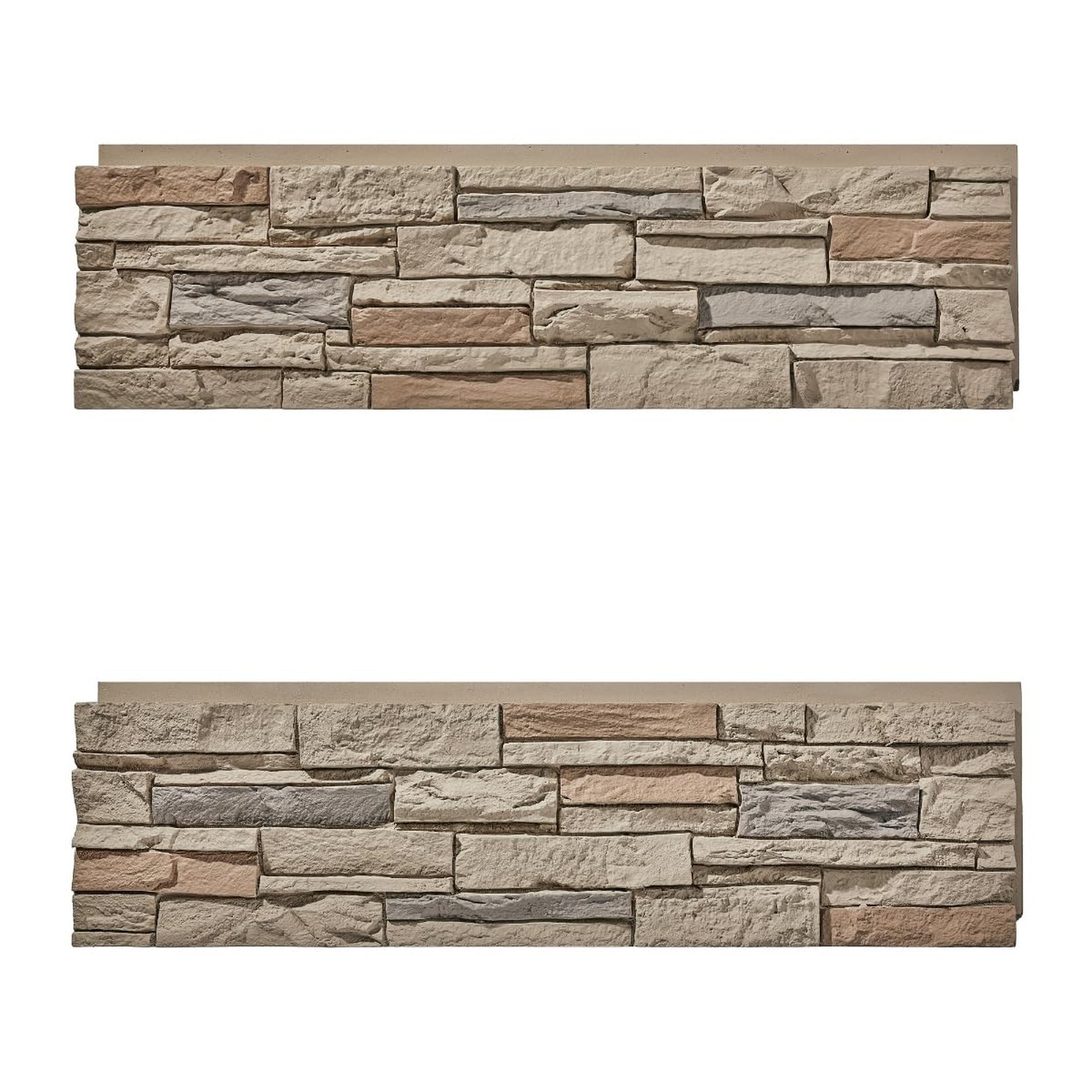 Faux Stone Wall Panels 1-Pack (3.75 Sq Ft) PU Stone Veneer Siding, Mortarless…