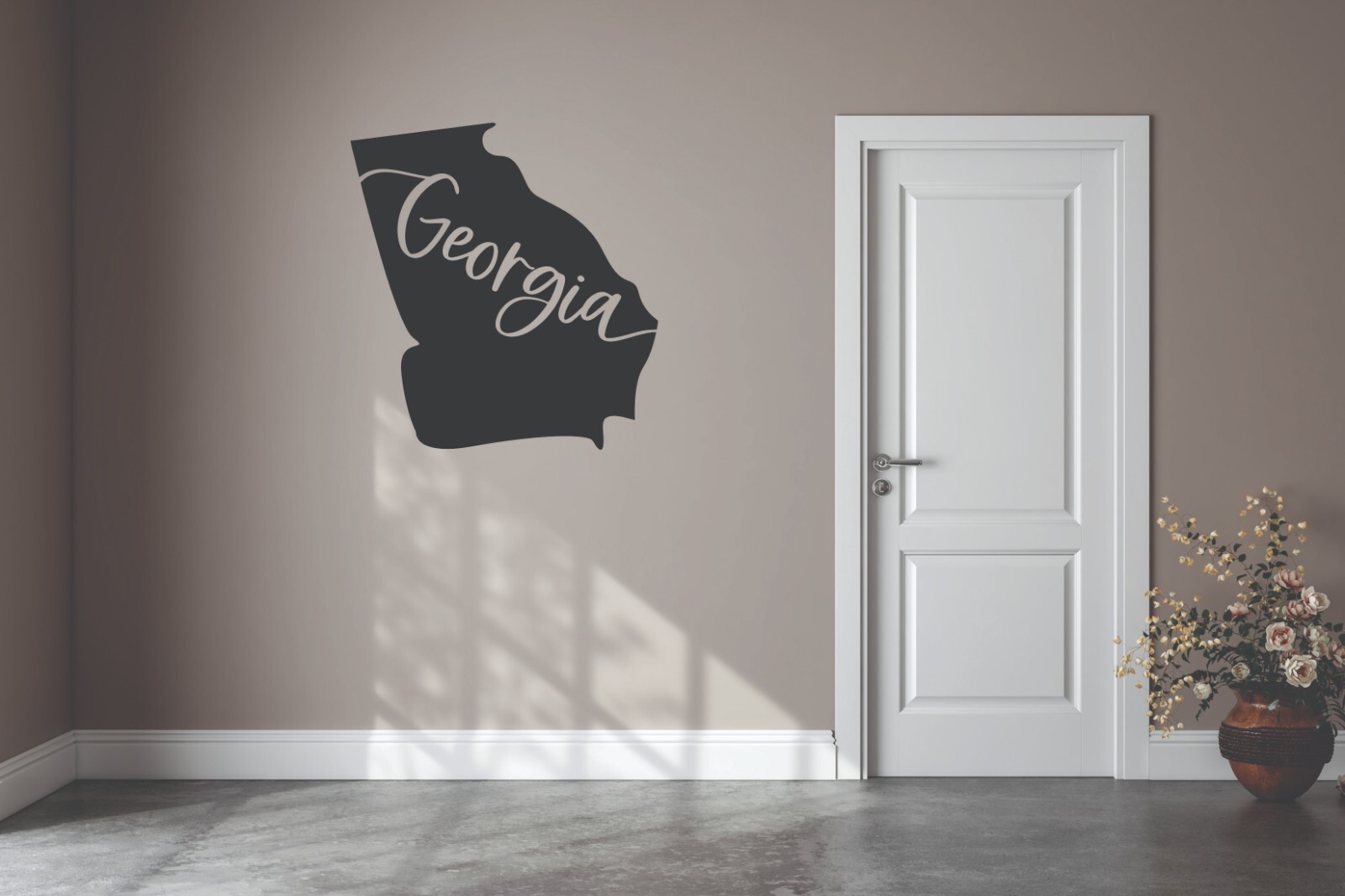 State Georgia Die Cut Vinyl Decal Transfer Sticker Home State Decals *35+ Colors
