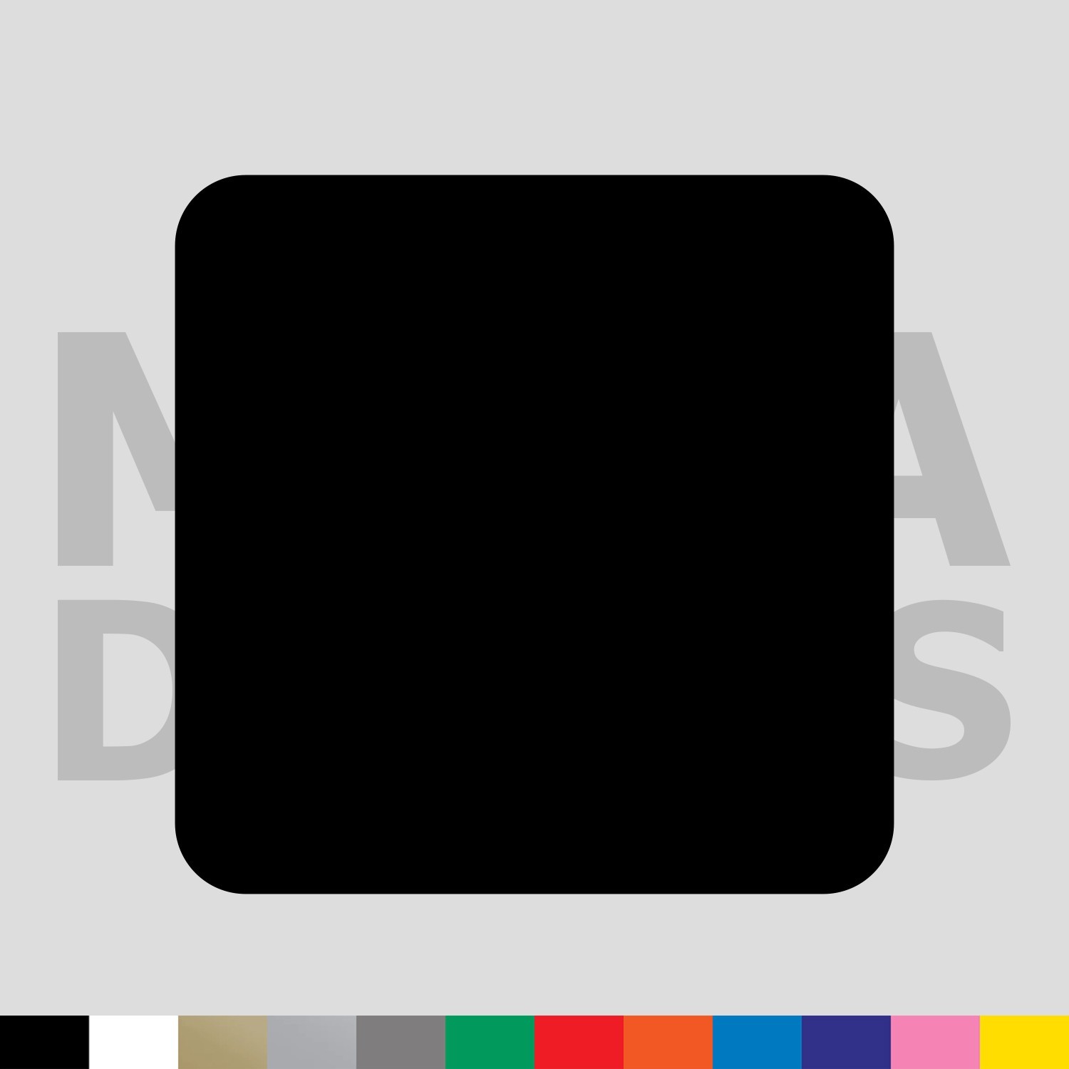 Square Rounded Corners Vinyl Die Cut Decal Sticker – Shape