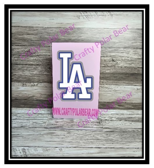 LA Dodgers Vinyl Die Cut Laptop Car Truck SUV Boat Window Decal Sticker Layered