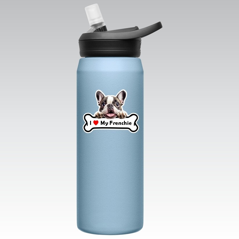 I Love My Frenchie, French Bulldog, Sticker, Peel N' Stick, Different Sizes