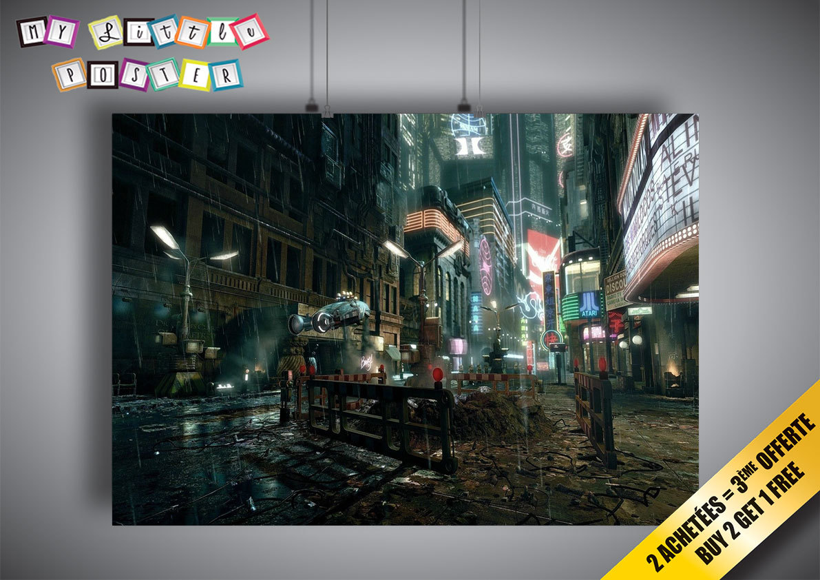 Blade Runner Cyber Street Poster