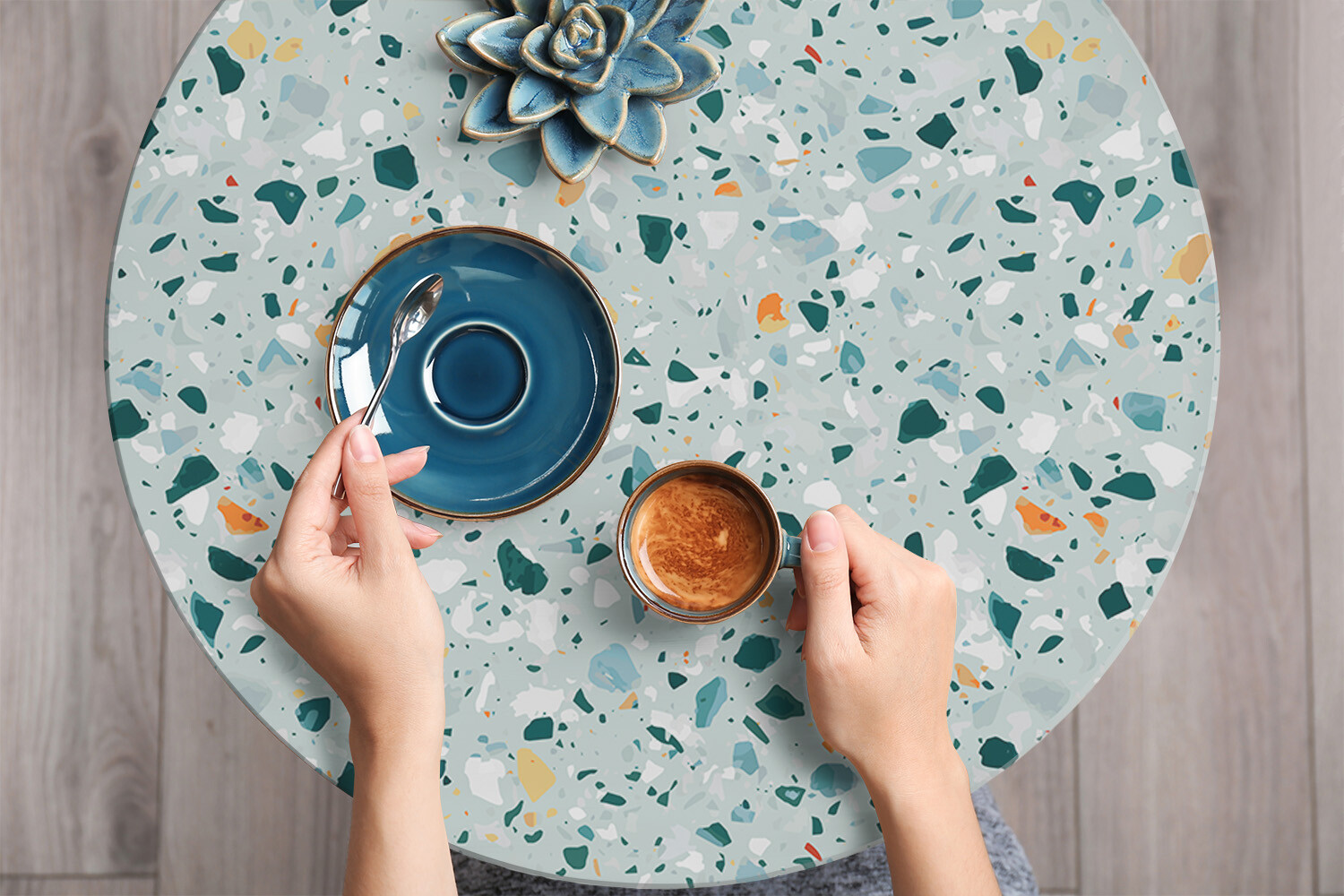 Worktop Covering Stickers Self Adhesive Vinyl Wrap Tekstrua Terrazo 100×50