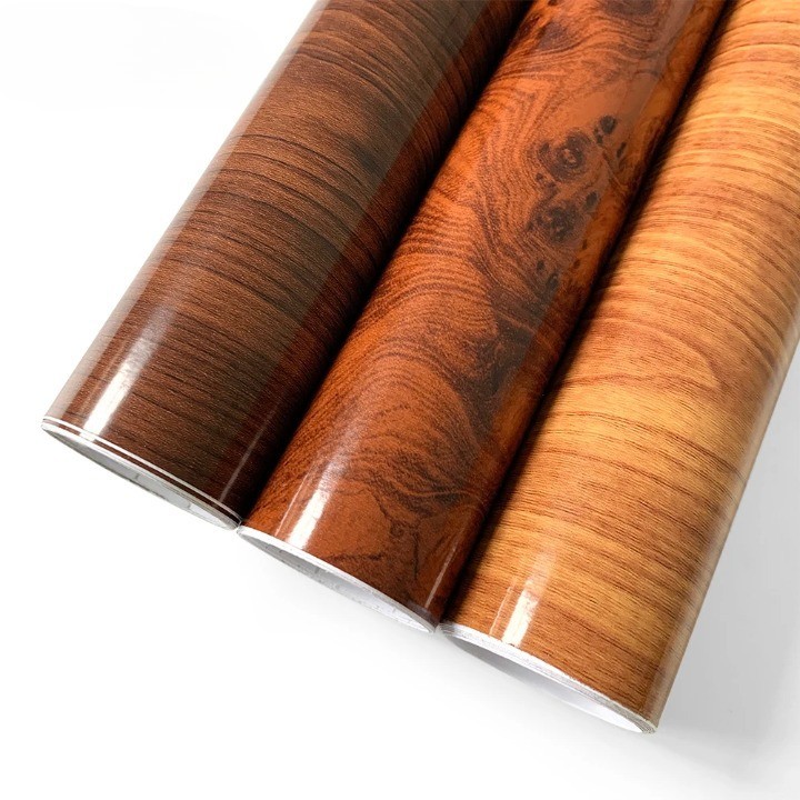 Sticker Decal Wrap PVC Film Glossy Wood Grain Polymeric DIY Car Interior Vinyl
