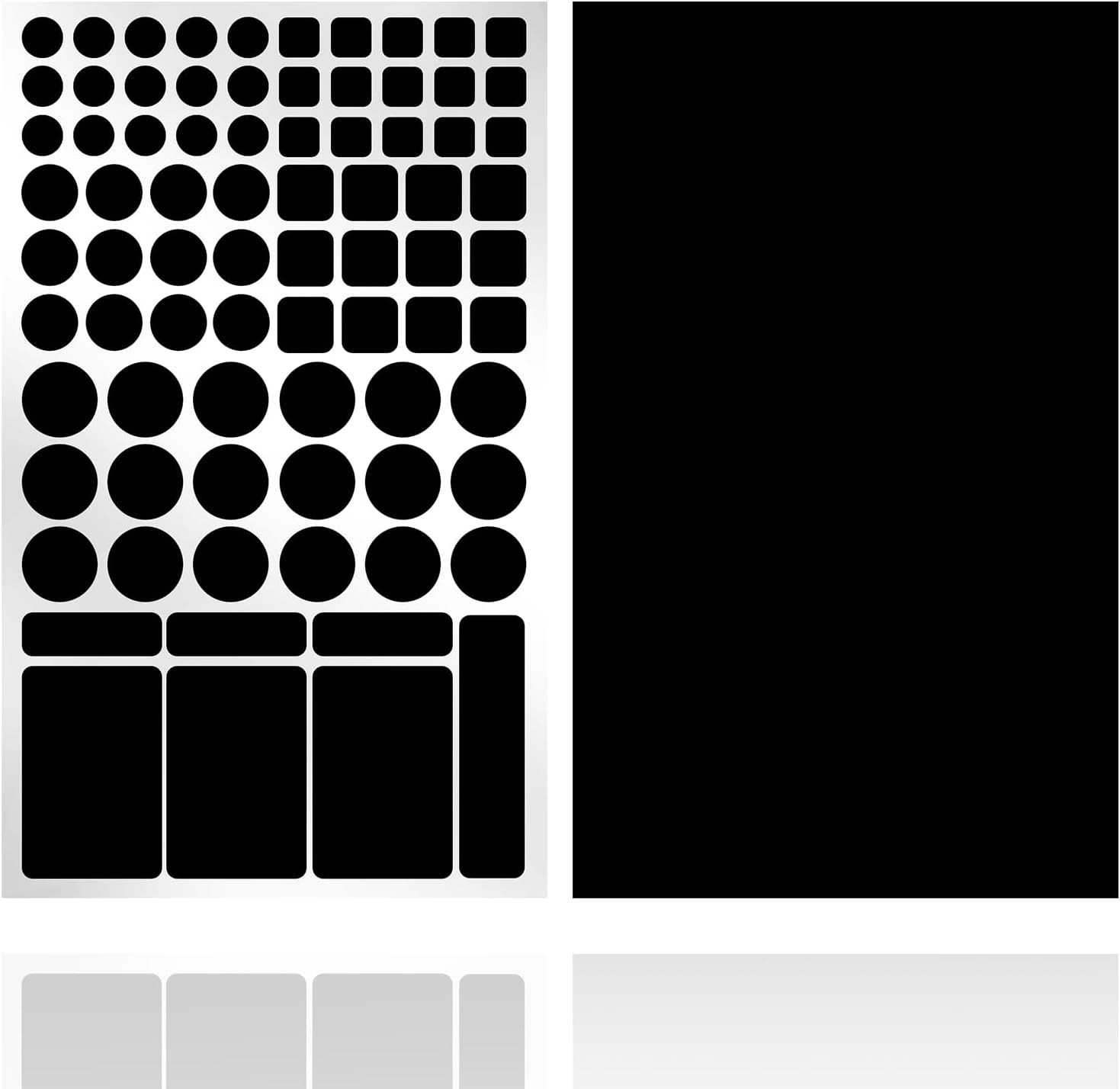 Effortless 100% Blocking Stickers – 2 Sheets for Instant Privacy Solutions