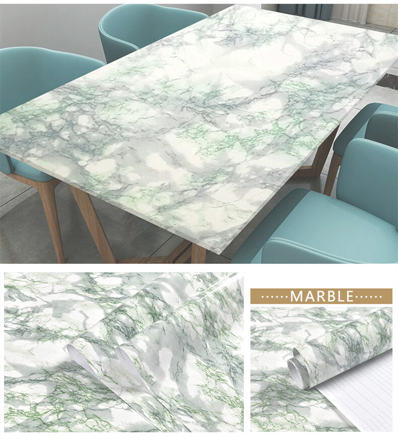 Self Adhesive Cabinet Wallpaper Oil-proof Waterproof Wall Sticker Kitchen Decor