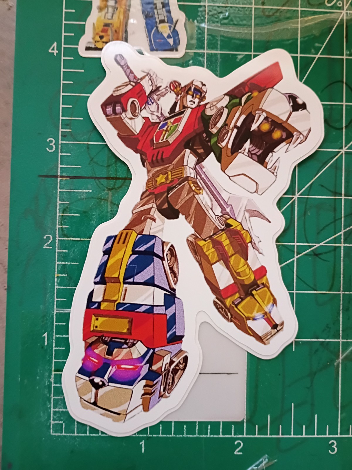 VOLTRON STICKER X VYNIL HIGH GLOSS DIE CUT STICKER X 4X3 INCHES STICKER X VOLTRO