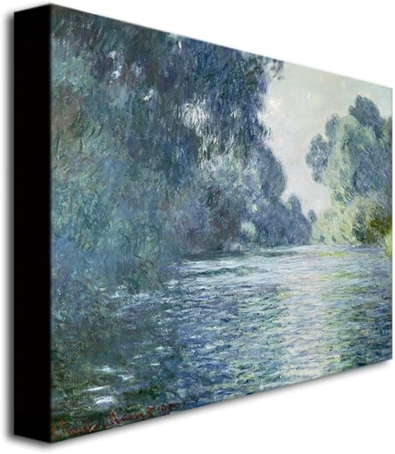 1960 Vintage MONET "BRANCH OF THE SEINE NEAR GIVERNY" COLOR offset Lithograph