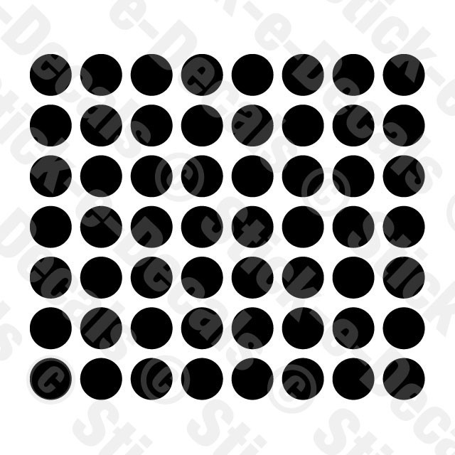 Dots Polka Spot Circle Round Vinyl Decal Window Art Laptop Minimalist Seal Label