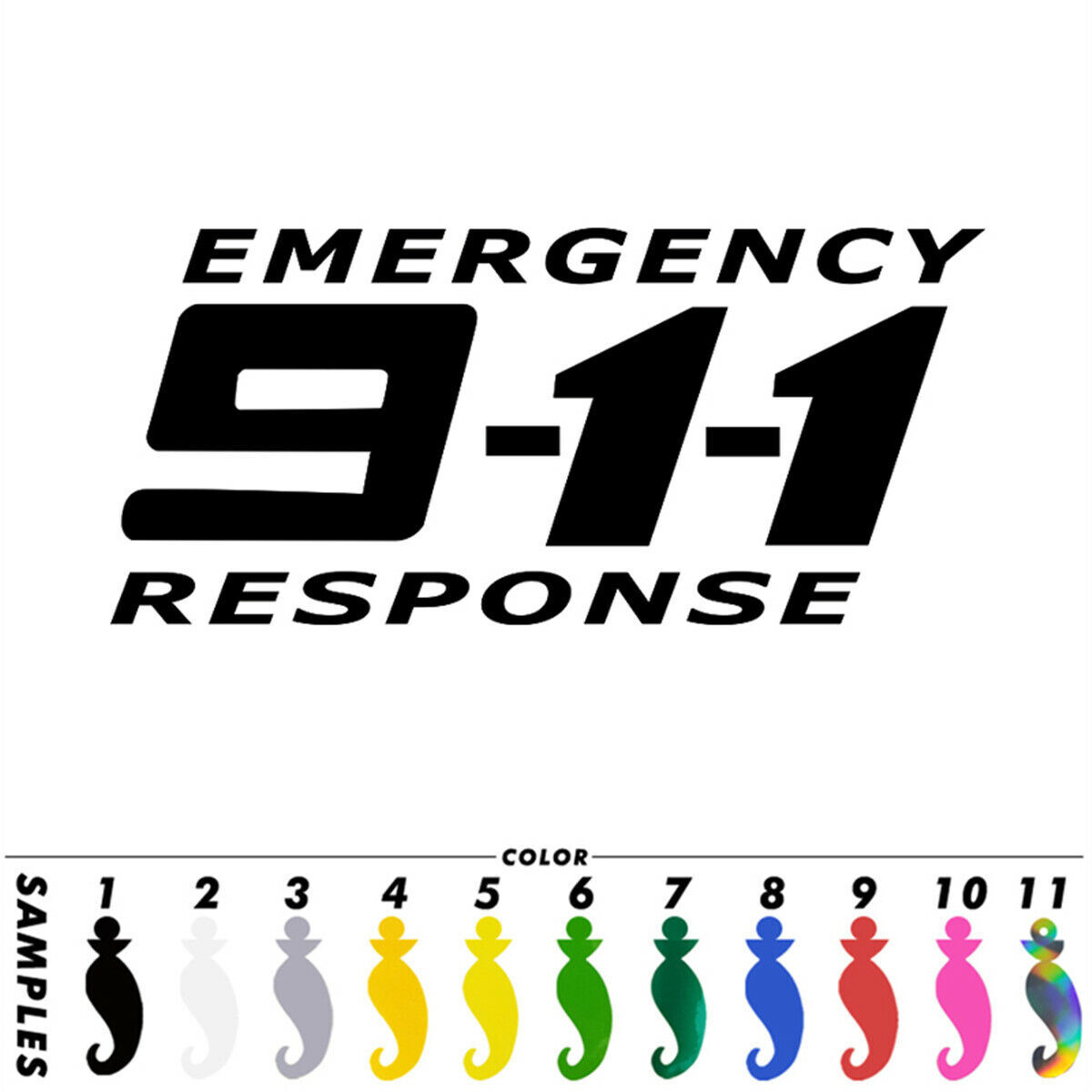 1pcs 911 Emergency Phone Stickers Car Auto Bumper Motorcycle Truck Vinyl Decal