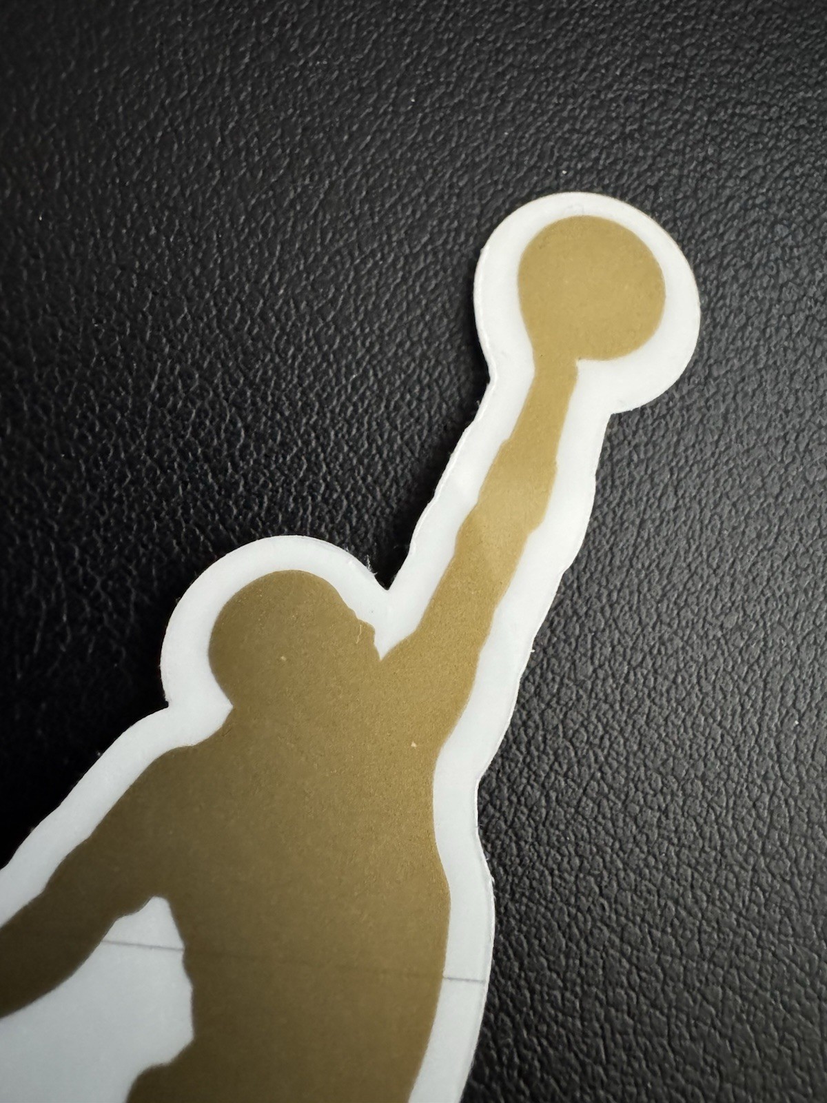 Authentic Air Jordan Jumpman Sticker (Approx 3.5" x 3.5") Nike Gold Flight Logo