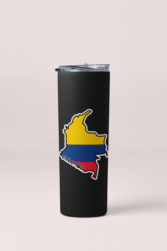 Colombia Map Flag Sticker Decal