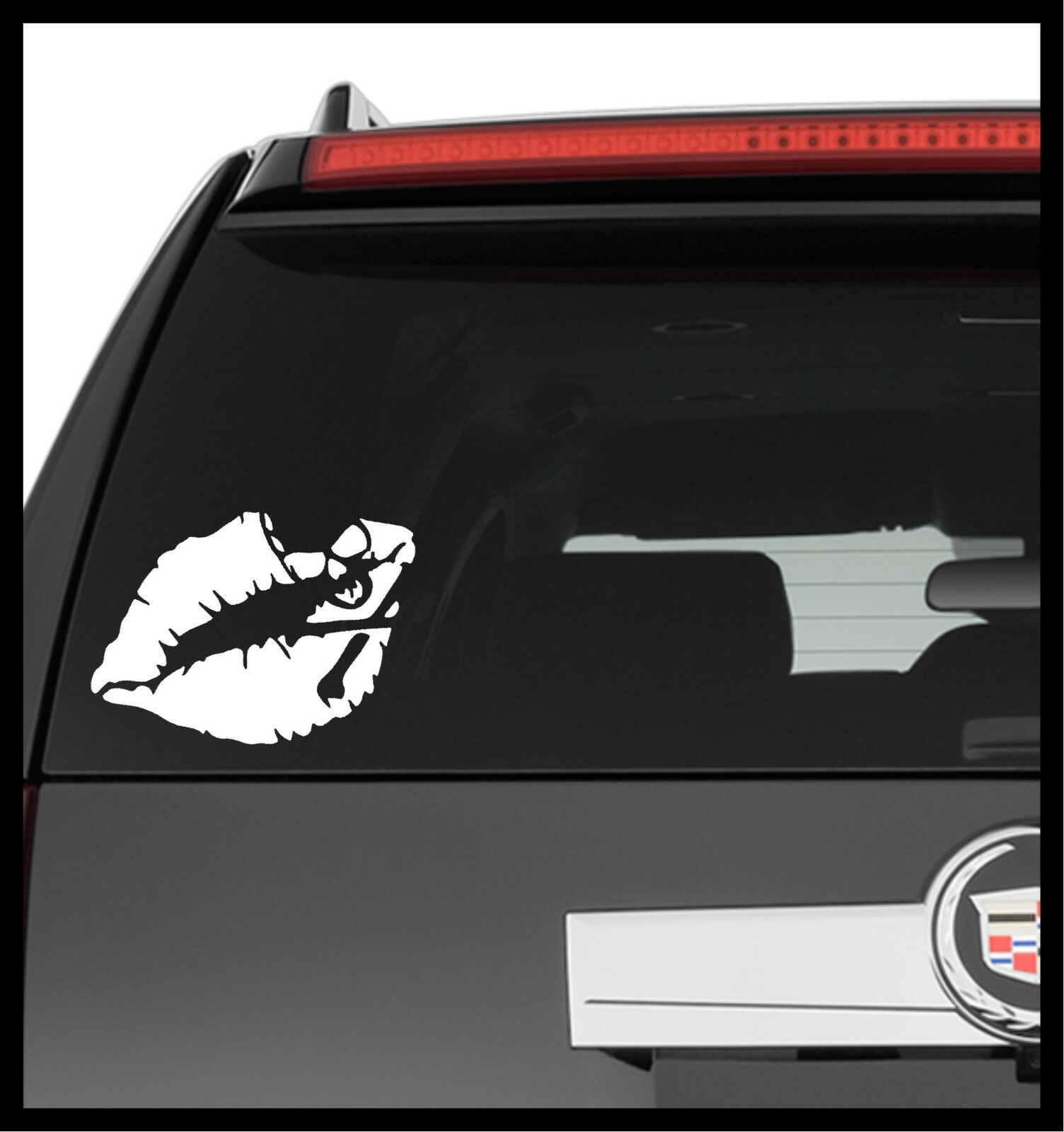 Vinyl Decal Truck Car Sticker Laptop – Horror Sexy Girly Lips Skull