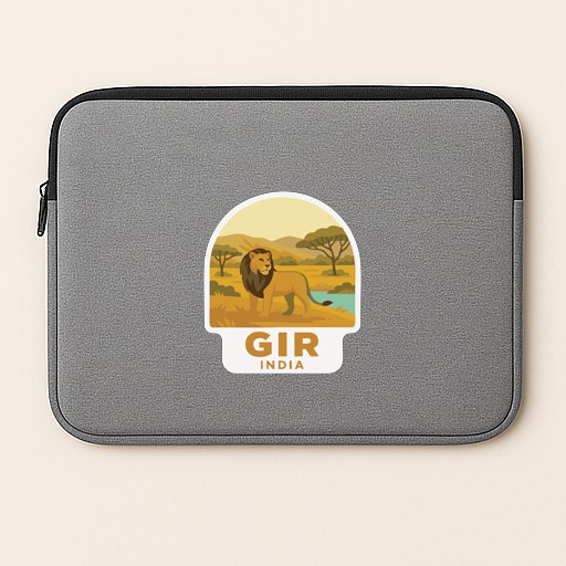 Gir India Iron On Heat Transfer Vinyl HTV Die-Cut World National Parks
