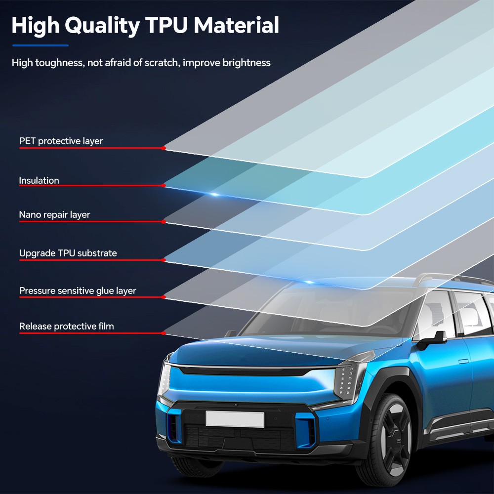KIA EV9 GT/Land/Wind/Light 2023-UP Full Car Kit PreCut PPF Paint Protection Film
