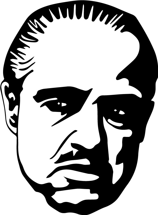 Marlon Brando The Godfather vinyl decal sticker I II III Gangster movie