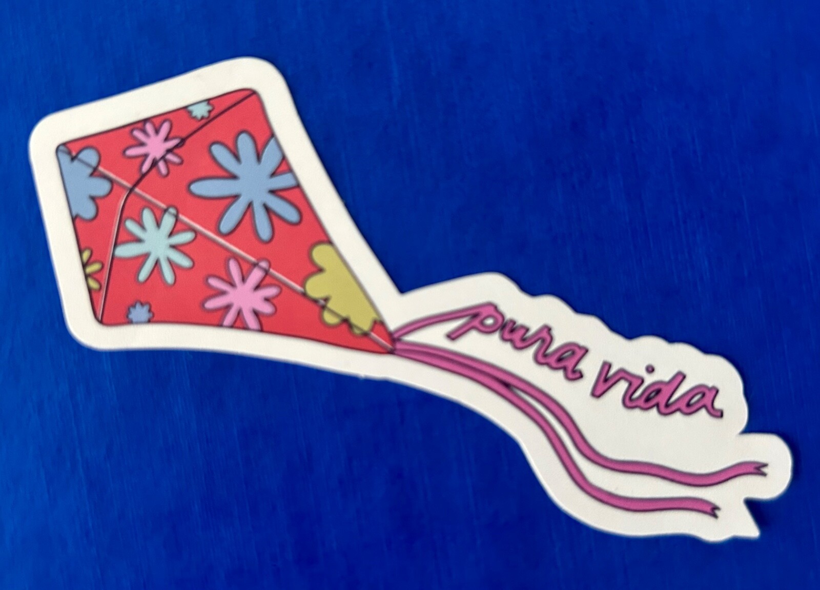 Pura Vida Sticker Kite with Flowers Logo NEW out of pack