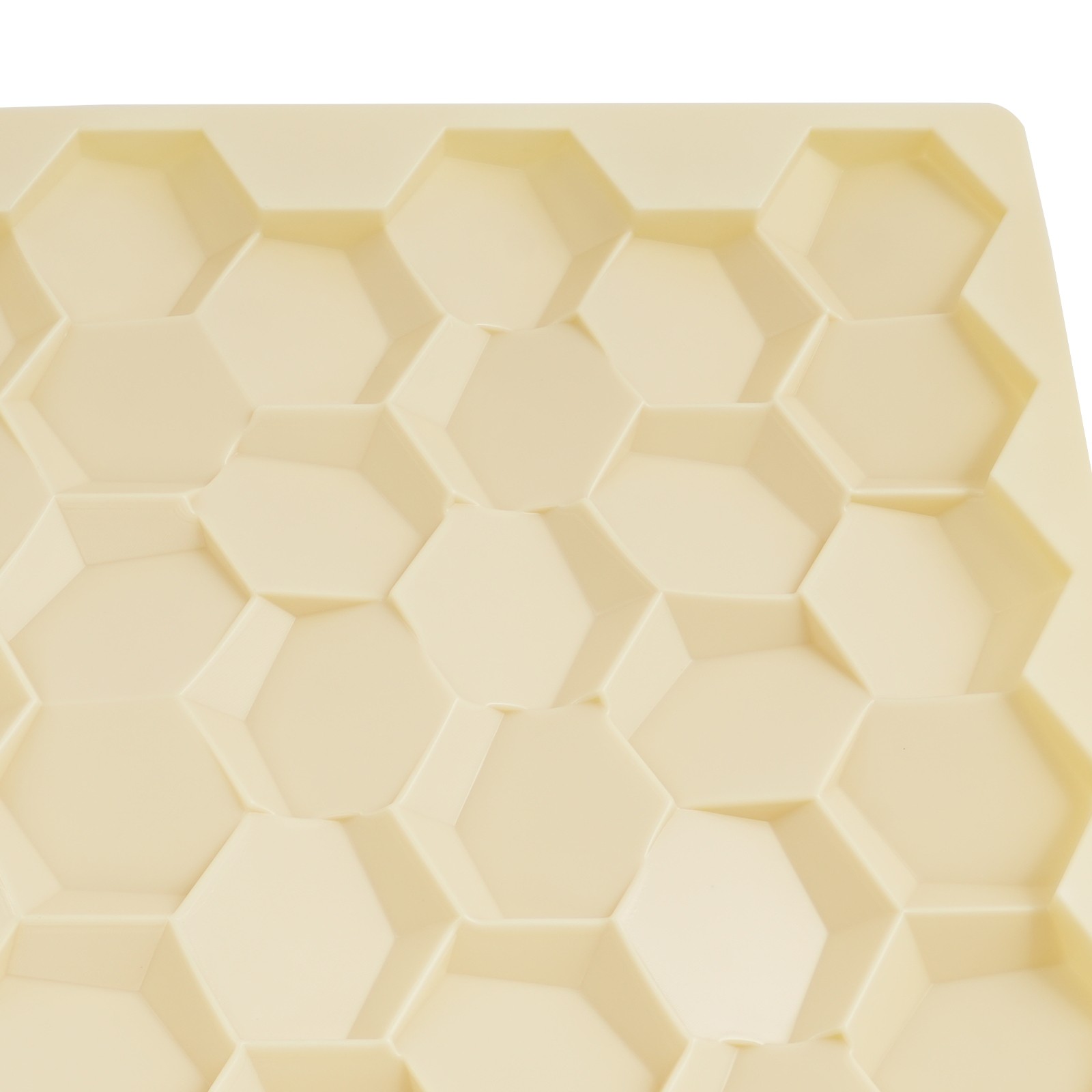 Beige 21.3" x 21.3" 3D Honeycomb Tile Brick Wall Sticker Waterproof Wall Panels
