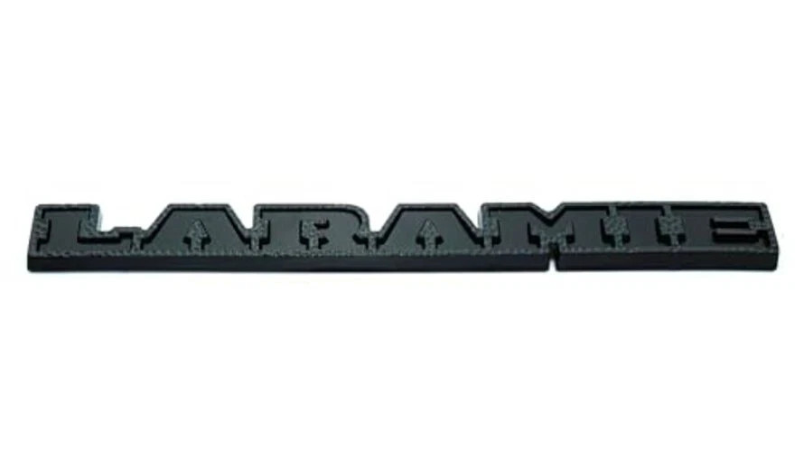 1Pc 2019 2020 Laramie Emblem 3D Badge Tailgate Rear Nameplate Sticker Black