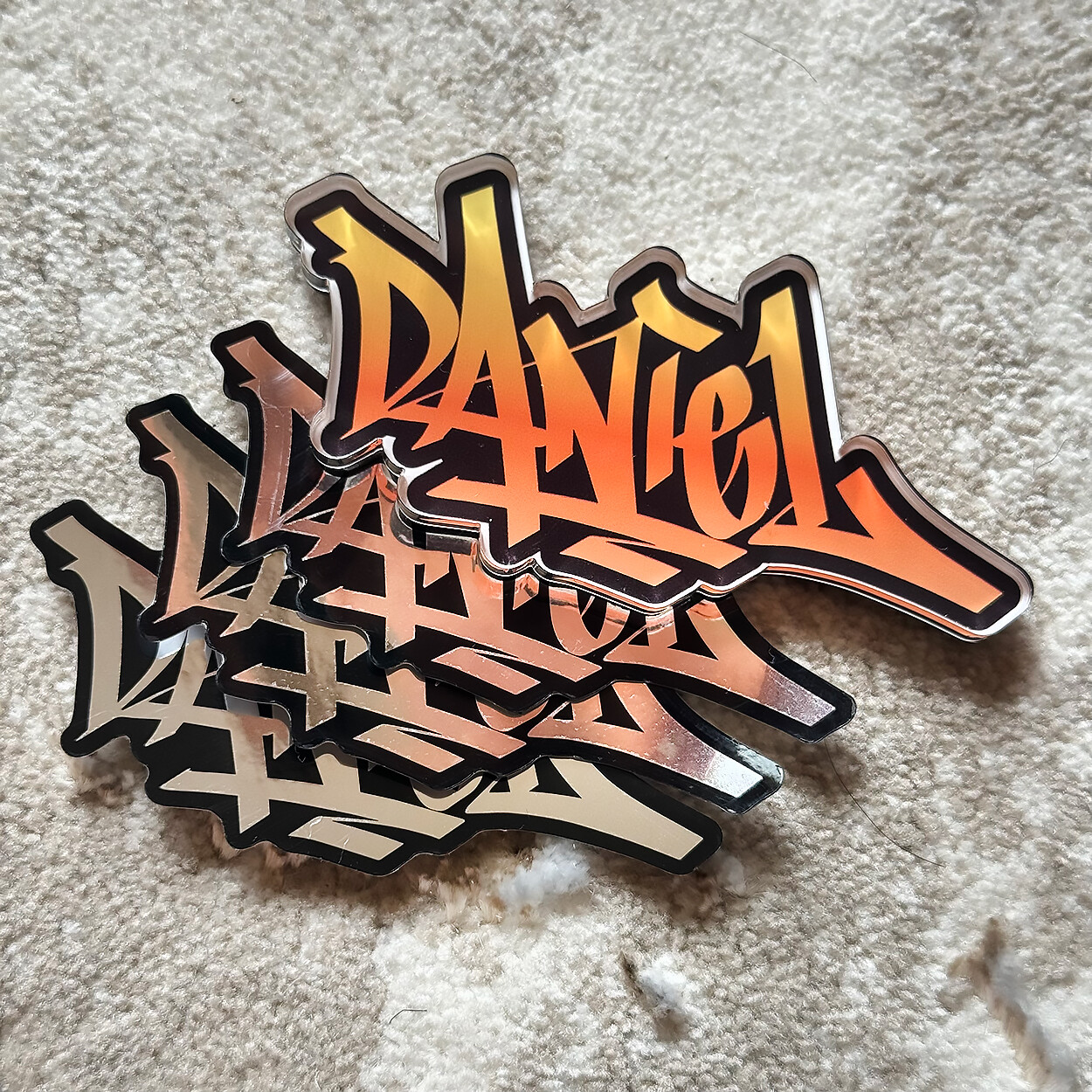 Name Sticker Pack : DANIEL | for school or Office | graffiti | Calligraphy
