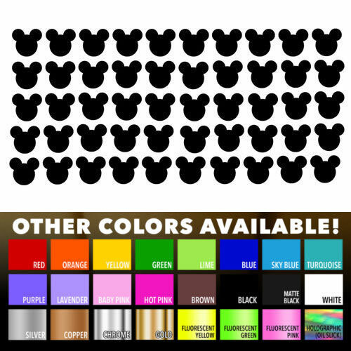50 Mickey Mouse stickers Nursery Decal for DIY kids play room wall decor bedroom
