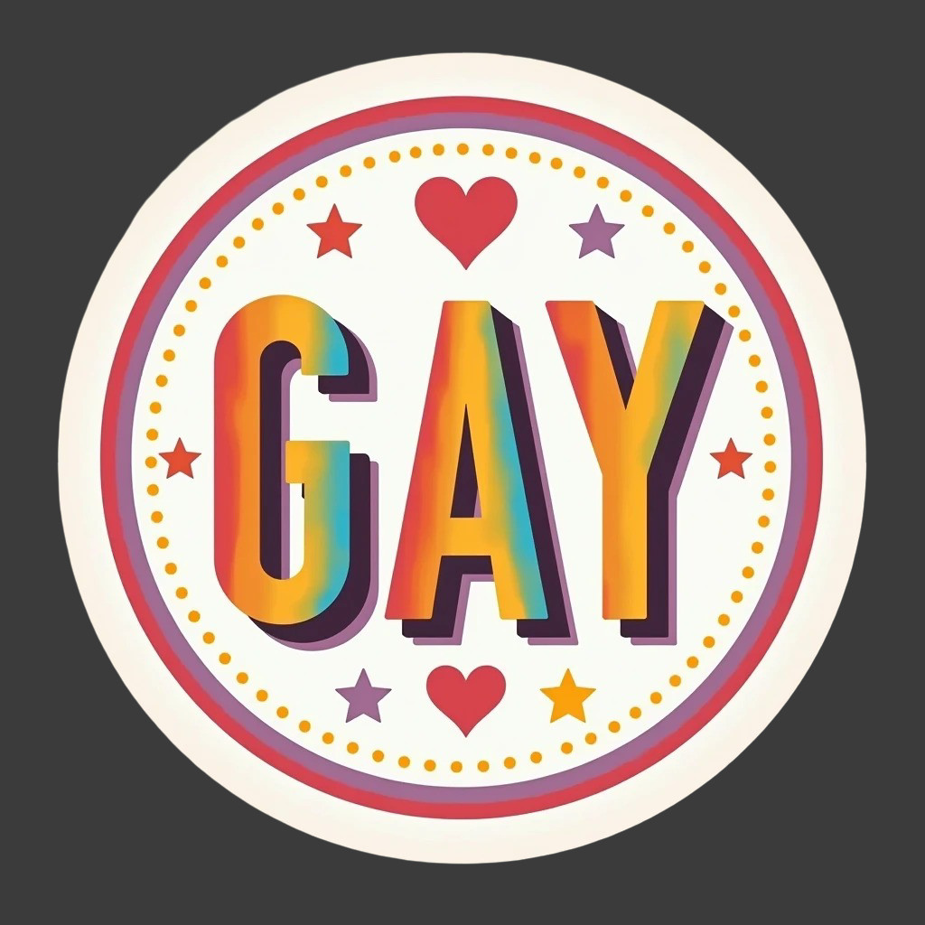 Gay pride sticker vinyl decal equality awareness support rainbow heart stars