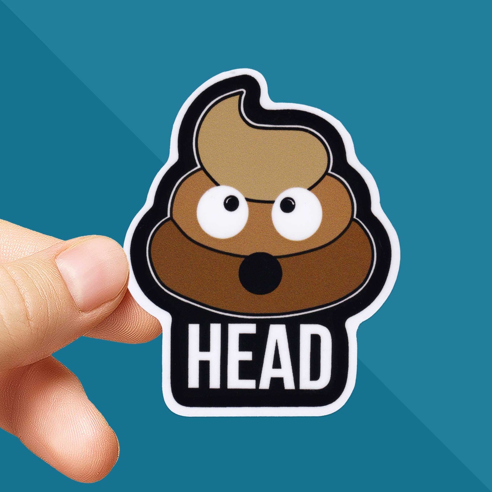 Poop Sticker – Sht Head Sticker – Poo Emoji – Poo Gifts – Fun Novelty Stickers