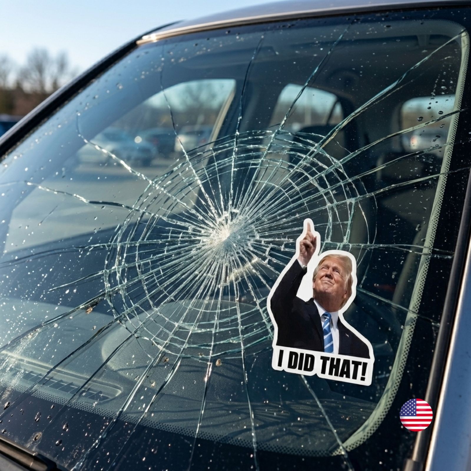 Donald Trump "I Did That" Vinyl Stickers Funny Gas Pump Meme Decals 100/50/10 Pc
