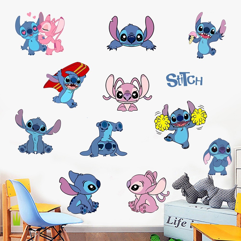 STITCH Kids Nursery Wall Stickers Bedroom Decal Art Vinyl Decals 20 Styles