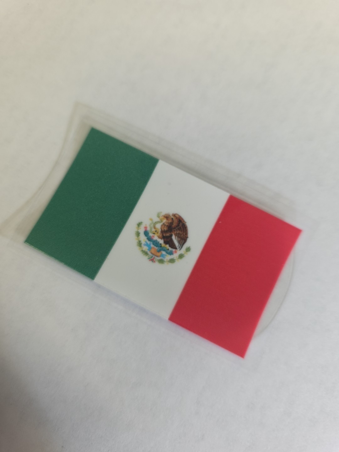 Mexican Flag UVDTF Decal Made In USA Waterproof 3in X 1.5 In