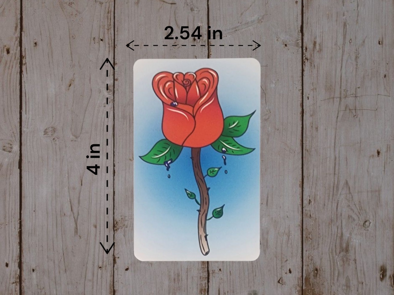 Pretty Rose Rectangular Sticker