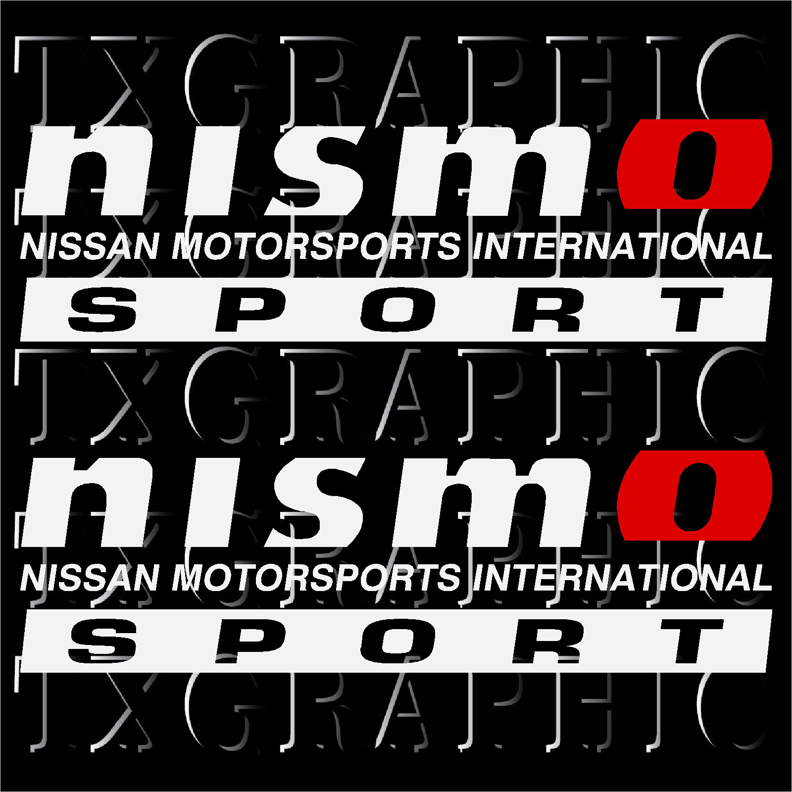 NISMO SPORT 4X4 VINYL STICKER DECAL FRONTIER TITAN 1 SET OF 2, SIZE: 14" x 4"