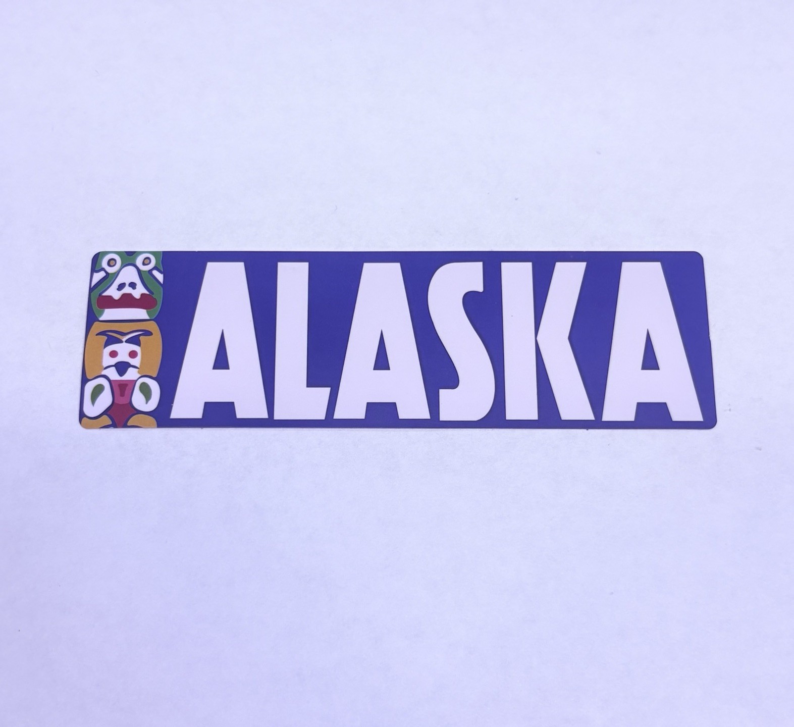Alaska State Sticker Tribal Totem Art Decal Vinyl USA Travel Bookmark Journal P
