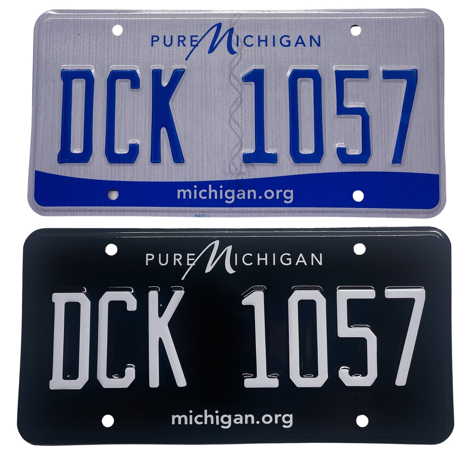 Michigan MI Plate Wrap DIY Kit Pure Michigan White, Yellow Red Reflective