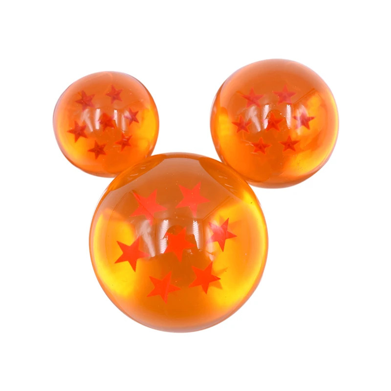 7Pcs/Set Dragon Ball Z 7 Stars Orange Crystal Ball Anime Figure Toys Anime Colle