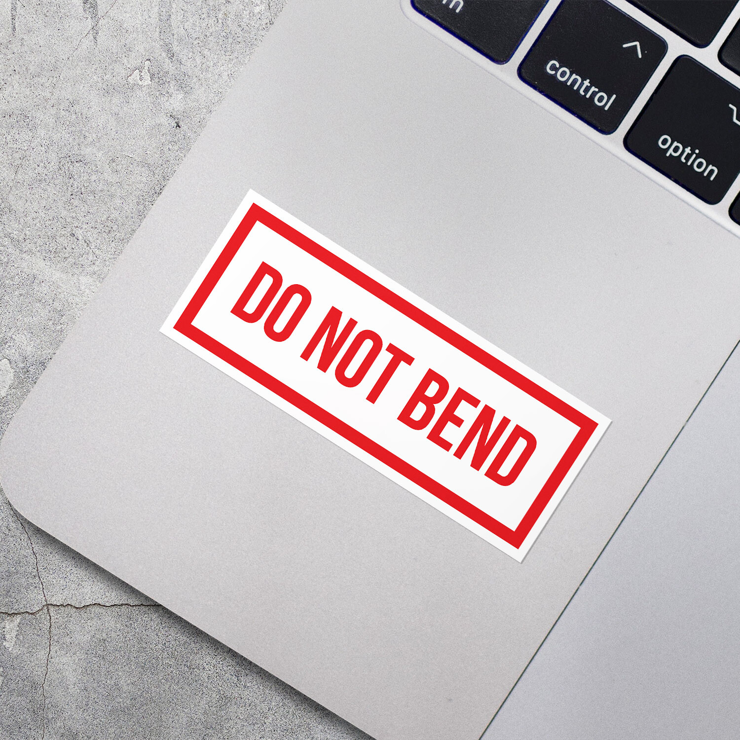 Do Not Bend Car Bumper Vinyl Sticker Decal