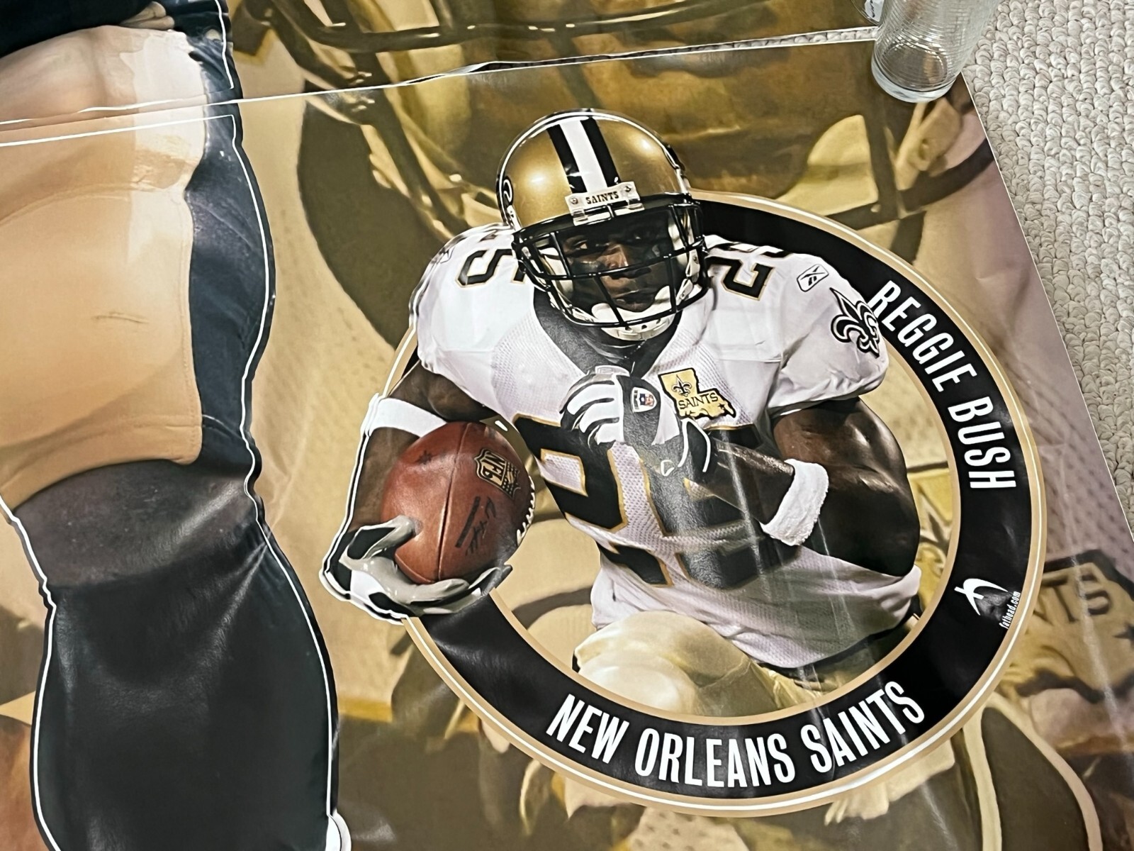 NFL Reggie Bush New Orleans Saints Fathead Wall Decal Decoration NEW, Never Used