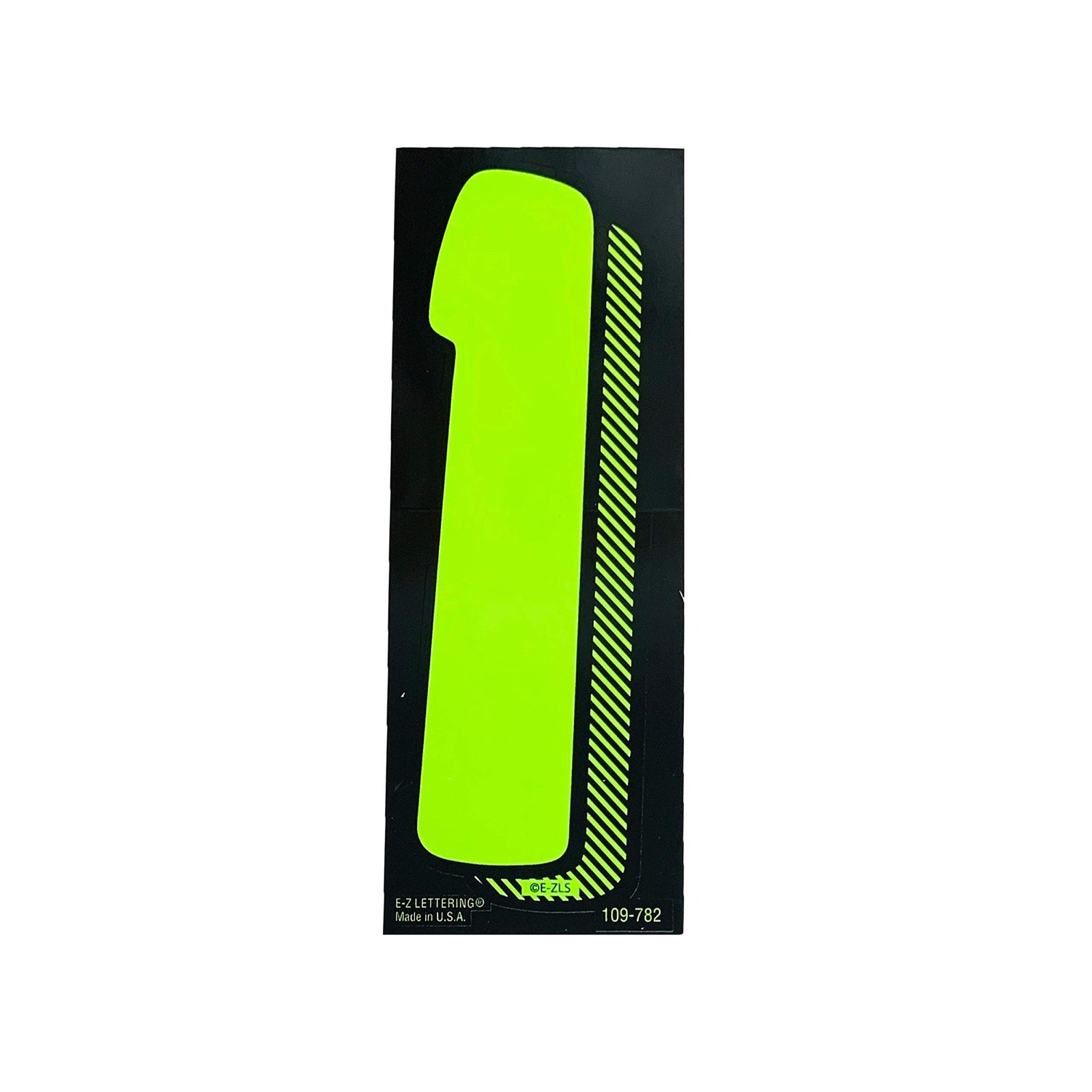 EZ Line Vinyl Decals for Cars Chartreuse Large Number Stickers Windshield Pri…