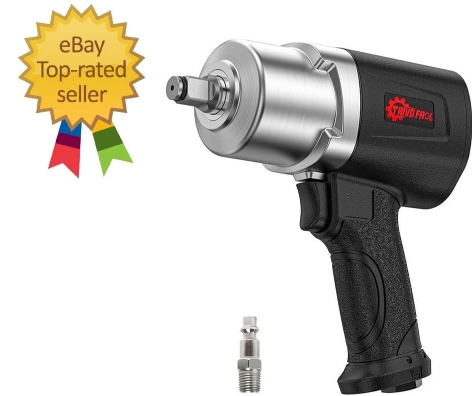 Air Impact Wrench 1/2" – 1/2 Inch Impact Gun 1/2 Drive, 1500Ft-lbs, 8000RPM High