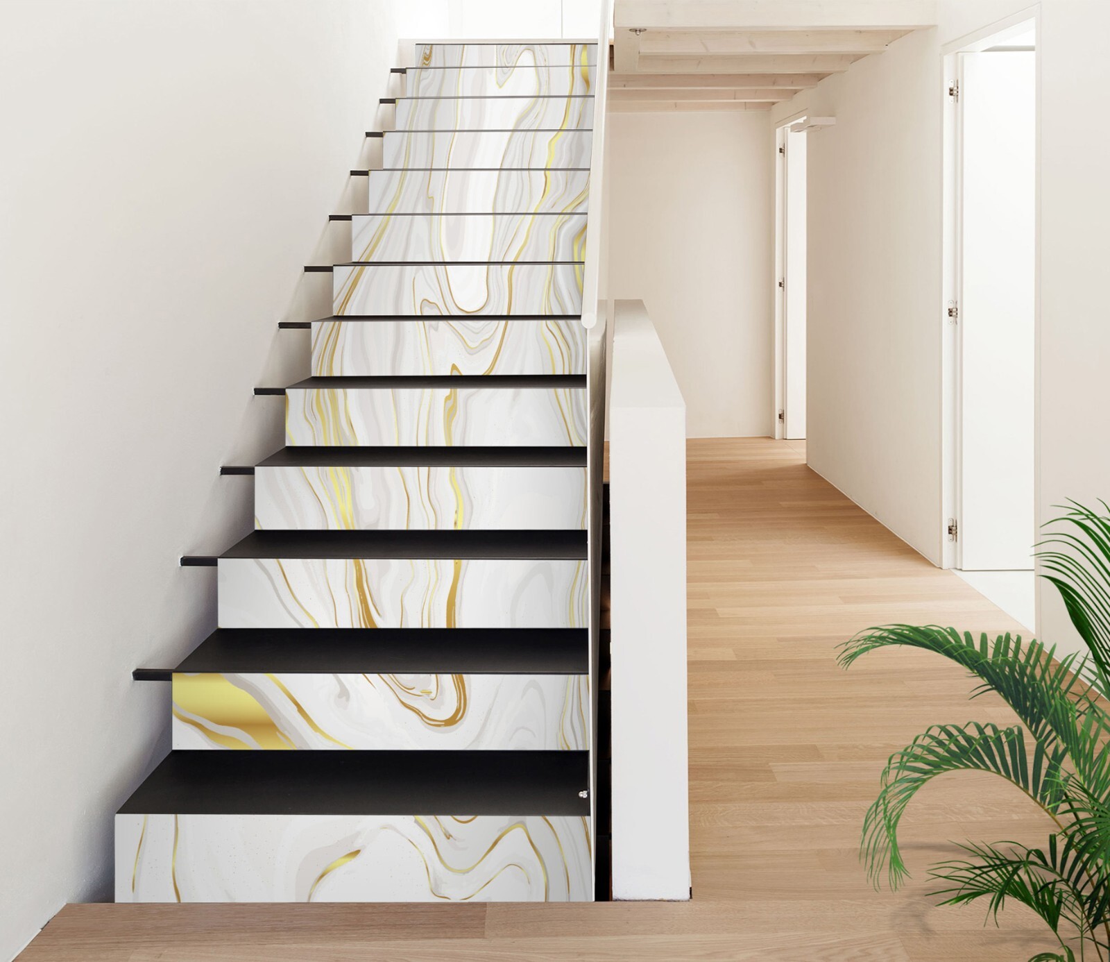 3D Golden Texture 8528 Stair Risers Decoration Photo Mural Decal Wallpaper Rom