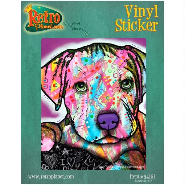 Baby Pit Bull Dog Dean Russo Pop Art Vinyl Sticker Laptop Bumper Luggage Decal