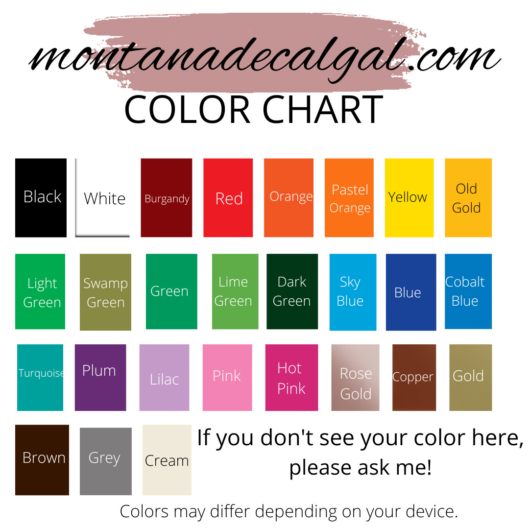 Montana Is Full Vinyl Sticker Decal for Vehicles | Montana Stickers for Cars