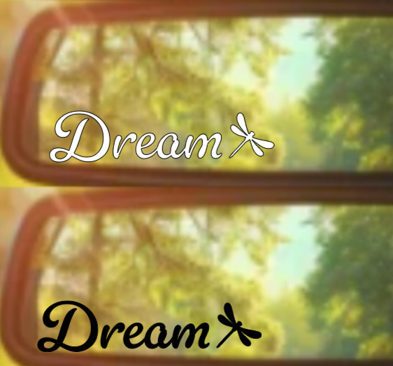 2 Pack-Dream Vinyl Decal Sticker | Rearview Mirror | Side Mirror | Car Window